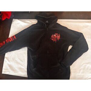 ei-lo black full zip hoodie NONPOINT Irresponsible Music Small